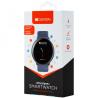CANYON Marzipan SW-75, Smart watch, 1.22inches IPS full touch screen, aluminium+plastic body,IP68 waterproof, multi-sport mode with swimming mode, compatibility with iOS and android,Blue with extra blue leather belt, Host: 41.5x11.6mm, Strap: 240x20mm