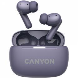 CANYON OnGo TWS-10 ANC+ENC, Bluetooth Headset, microphone, BT v5.3 BT8922F, Frequence Response:20Hz-20kHz, battery Earbud 40mAh*2+Charging case 500mAH, type-C cable length 24cm,size 63.97*47.47*26.5mm 42.5g, Purple | CNS-TWS10PL