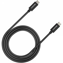 CANYON UC-44, cable, U4-CC-5A1M-E, USB4 TYPE-C to TYPE-C cable assembly 40G 1m 5A 240W(ERP) with E-MARK, CE, ROHS, black | CNS-USBC44B
