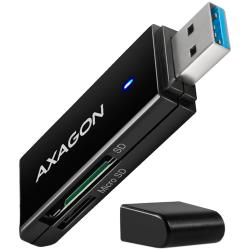 Axagon Slim super-speed USB 3.2 Gen 1 card reader with a direct USB-A connector. | CRE-S2N