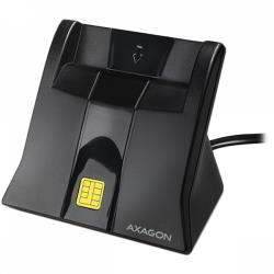 Desktop stand USB contact Smart card / ID card reader with long, fixed cable. | CRE-SM4