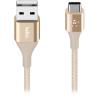 BELKIN PREMIUM KEVLAR CABLE USB-C TO USB-A4' GOLD