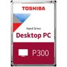 HDD Desktop Toshiba P300 (3.5'' 2TB, 5400RPM, 256MB, SATA 6Gb/s)