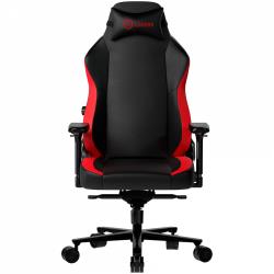 LORGAR Embrace 533, Gaming chair, PU eco-leather, 1.8 mm metal frame, multiblock mechanism, 4D armrests, 5 Star aluminium base, Class-4 gas lift, 75mm PU casters, Black + red | LRG-CHR533BR