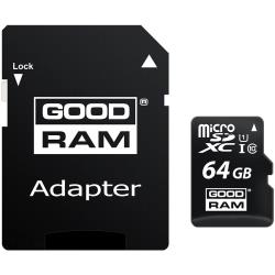 GOODRAM 64GB MICRO CARD class 10 UHS I + adapter | M1AA-0640R12