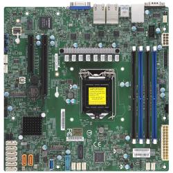 Supermicro mainboard server MBD-X11SCH-LN4F-B Single Socket H4 (LGA 1151), 8 SATA3 (6Gbps); RAID 0, 1, 5, 10; 4x 1GbE LAN with Intel I210-AT; 1 PCI-E 3.0 x8 (in x16) and 1 PCI-E 3.0 x8 slots, 4DIMM slots