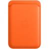 iPhone Leather Wallet with MagSafe - Orange,Model A2688