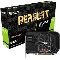 PALIT Video Card NVIDIA GeForce GTX 1660 Ti StormX, 6GB 192bit GDDR6, 1770 / 6000, PCI-E 3, DP, HDMI, DVI, Single Fan, 2 slot | NE6166T018J9-161F