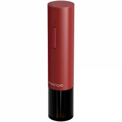 Electric Wine Opener, with 500mAH battery, Wine aerator, Foil cutter, vacuum preserver, USB cable, Red | PWO106RD_EN