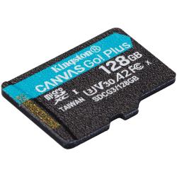Kingston 128GB microSDXC Canvas Go Plus 170R A2 U3 V30 Single Pack w/o ADP, EAN: 740617301243 | SDCG3/128GBSP