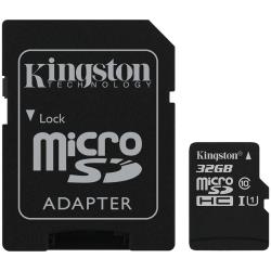 Kingston 32GB micSDHC Canvas Select Plus 100R A1 C10 Card + ADP, EAN: 740617298680 | SDCS2/32GB