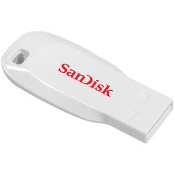 SanDisk Cruzer Blade USB Flash Drive 16GB White, EAN: 619659099237 | SDCZ50C-016G-B35W