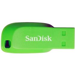 SanDisk Cruzer Blade USB Flash Drive 64GB Electric Green, EAN: 619659146955 | SDCZ50C-064G-B35GE