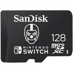 SanDisk Nintendo MicroSD UHS I Card - Fortnite Edition, Skull Trooper, 128GB, EAN: 619659199739 | SDSQXAO-128G-GN6ZG