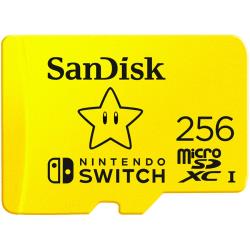SanDisk microSDXC card for Nintendo Switch 256GB, up to 100MB/s Read, 60MB/s Write, U3, C10, A1, UHS-1, EAN: 619659173869 | SDSQXAO-256G-GNCZN