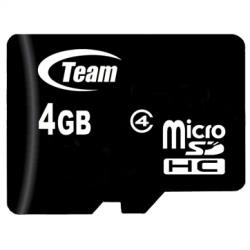 TEAM GROUP Memory ( flash cards ) 4GB Micro SDHC Class 4 w/o Adapter | TUSDH4GCL402