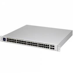 Ubiquiti Layer 3 switch with (48) GbE RJ45 ports and (4) 10G SFP+ ports. | USW-PRO-48-EU