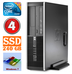 HP 8100 Elite SFF i5-650 4GB 240SSD DVD WIN7Pro | RW5193 | (Atnaujinta)