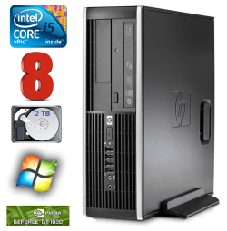 HP 8100 Elite SFF i5-650 8GB 2TB GT1030 2GB DVD WIN7Pro | RW5211 | (Atnaujinta)