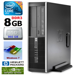 HP 8100 Elite SFF i5-650 8GB 960SSD GT1030 2GB DVD WIN7Pro | RW5228 | (Atnaujinta)
