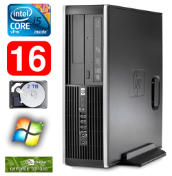 HP 8100 Elite SFF i5-650 16GB 2TB GT1030 2GB DVD WIN7Pro | RW5241 | (Atnaujinta)