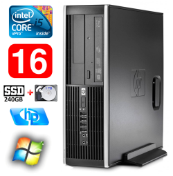 HP 8100 Elite SFF i5-650 16GB 240SSD+1TB DVD WIN7Pro | RW5251 | (Atnaujinta)