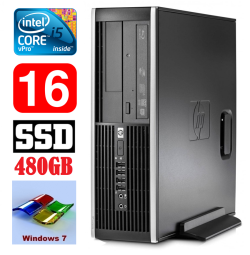 HP 8100 Elite SFF i5-650 16GB 480SSD DVD WIN7Pro | RW5255 | (Atnaujinta)
