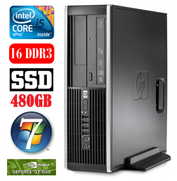 HP 8100 Elite SFF i5-650 16GB 480SSD GT1030 2GB DVD WIN7Pro | RW5257 | (Atnaujinta)