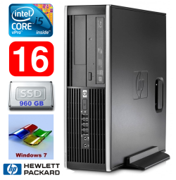 HP 8100 Elite SFF i5-650 16GB 960SSD DVD WIN7Pro | RW5258 | (Atnaujinta)