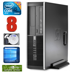 HP 8100 Elite SFF i5-650 8GB 2TB GT1030 2GB DVD WIN10 | RW5286 | (Atnaujinta)