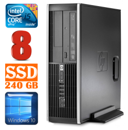 HP 8100 Elite SFF i5-650 8GB 240SSD DVD WIN10 | RW5291 | (Atnaujinta)
