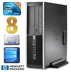 HP 8100 Elite SFF i5-650 8GB 960SSD DVD WIN10 | RW5301 | (Atnaujinta)