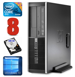 HP 8100 Elite SFF i5-650 8GB 500GB DVD WIN10 | RW5305 | (Atnaujinta)
