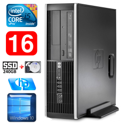 HP 8100 Elite SFF i5-650 16GB 240SSD+1TB DVD WIN10 | RW5326 | (Atnaujinta)