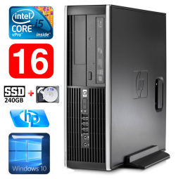 HP 8100 Elite SFF i5-650 16GB 240SSD+2TB DVD WIN10 | RW5328 | (Atnaujinta)