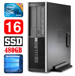 HP 8100 Elite SFF i5-650 16GB 480SSD DVD WIN10 | RW5330 | (Atnaujinta)