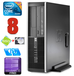 HP 8100 Elite SFF i5-650 8GB 120SSD+2TB DVD WIN10Pro | RW5351 | (Atnaujinta)