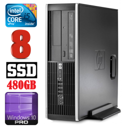 HP 8100 Elite SFF i5-650 8GB 480SSD DVD WIN10Pro | RW5373 | (Atnaujinta)