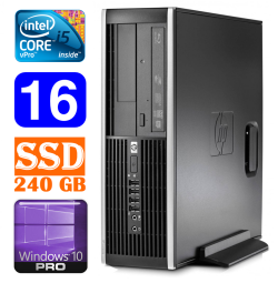 HP 8100 Elite SFF i5-650 16GB 240SSD DVD WIN10Pro | RW5396 | (Atnaujinta)