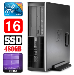 HP 8100 Elite SFF i5-650 16GB 480SSD DVD WIN10Pro | RW5405 | (Atnaujinta)