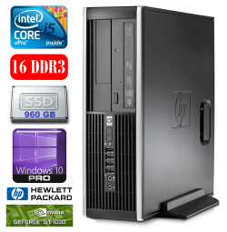 HP 8100 Elite SFF i5-650 16GB 960SSD GT1030 2GB DVD WIN10Pro | RW5410 | (Atnaujinta)