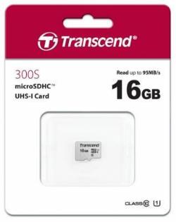 MEMORY MICRO SDHC 16GB UHS-I/CLASS10 TS16GUSD300S TRANSCEND