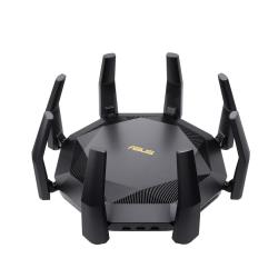 Wireless Router|ASUS|6000 Mbps|Mesh|Wi-Fi 6|USB 3.1|9x10/100/1000M|1x10GbE|1xSPF+|Number of antennas 8|RT-AX89X | + Dovana 90 dienų ExpressVPN Trial!