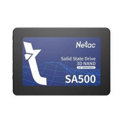 SSD|NETAC|SA500|256GB|SATA 3.0|3D NAND|Write speed 450 MBytes/sec|Read speed 520 MBytes/sec|2,5"|TBW 120 TB|MTBF 1500000 hours|NT01SA500-256-S3X