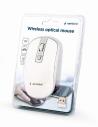 MOUSE USB OPTICAL WRL WHITE/SILVER MUSW-4B-06-WS GEMBIRD
