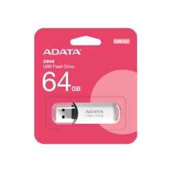 MEMORY DRIVE FLASH USB2 64GB/WHITE AC906-64G-RWH A-DATA