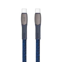 CABLE USB-C TO USB-C 1.2M/BLUE PS6105 BL12 RIVACASE | PS6105BL12