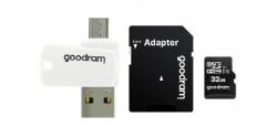 GOODRAM ALL IN ONE 32GB MICRO CARD CLASS 10 UHS I + CARD READER | M1A4-0320R12