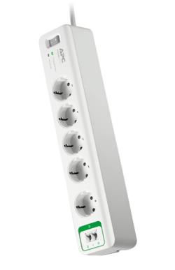 APC HOME/OFFICE SURGEARREST 5 OUTLETS WITH PHONE PROTECTION 230V GERMANY | PM5T-GR