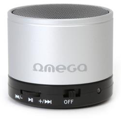 Omega wireless speaker Bluetooth V3.0 Alu 3in1 OG47S, silver (42647)